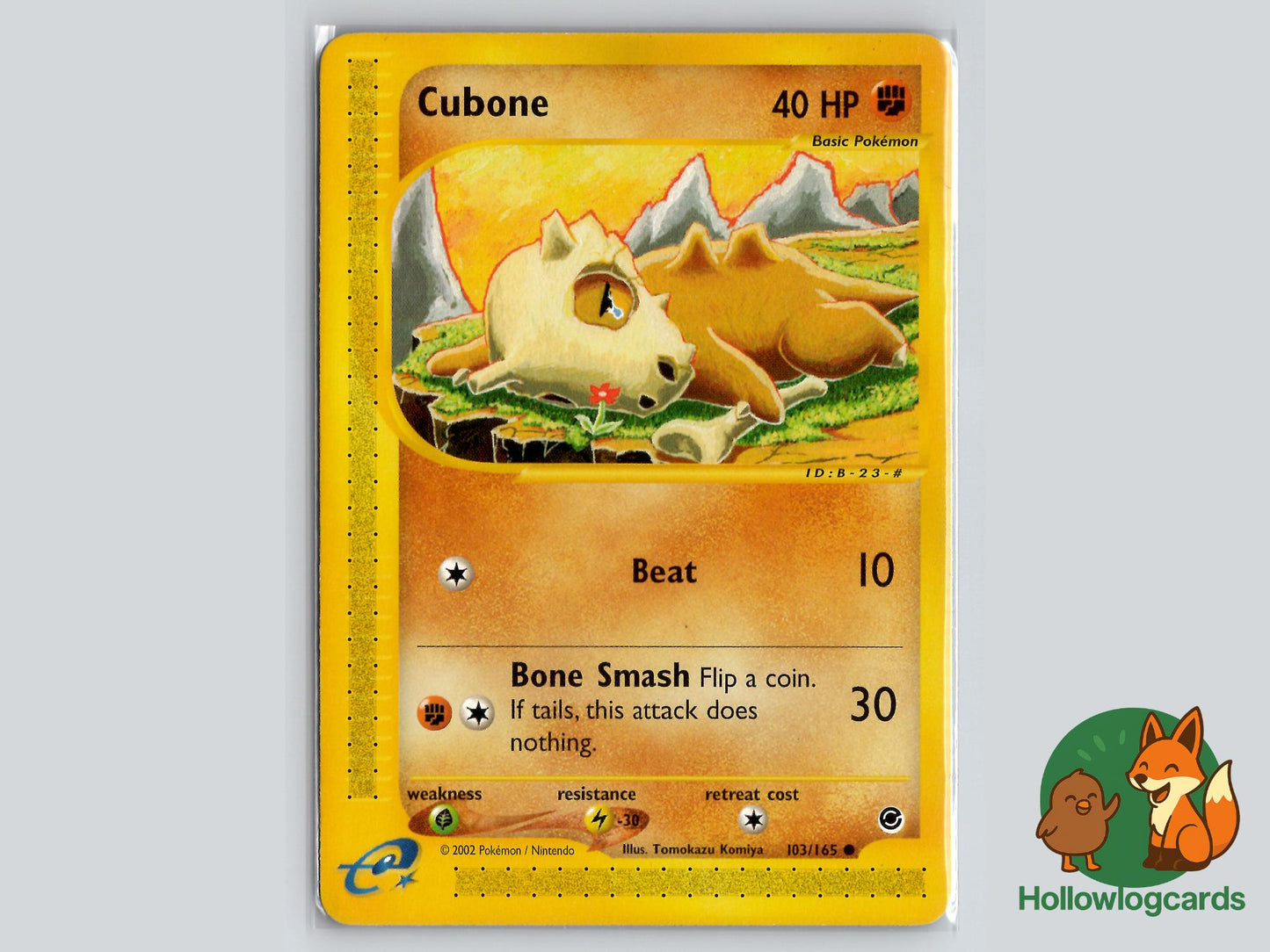 Cubone (103/165) - Expedition Base Set Pokémon Card