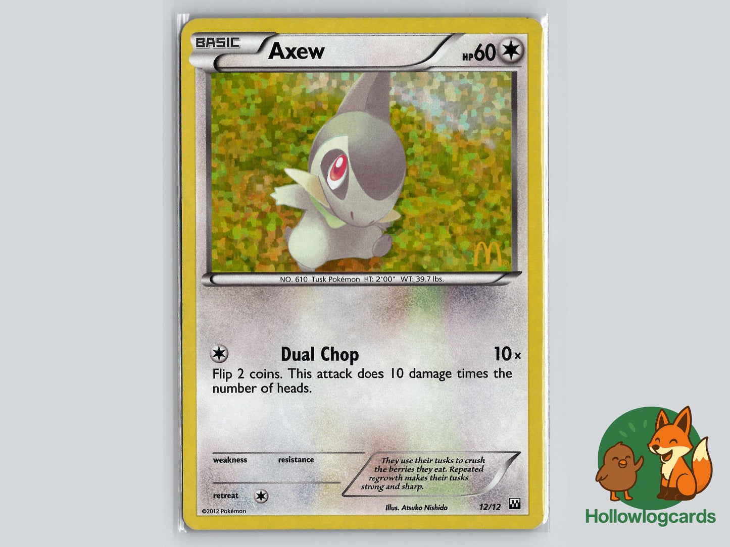 Axew (12/12) - McDonald's Collection 2012 Pokémon Card