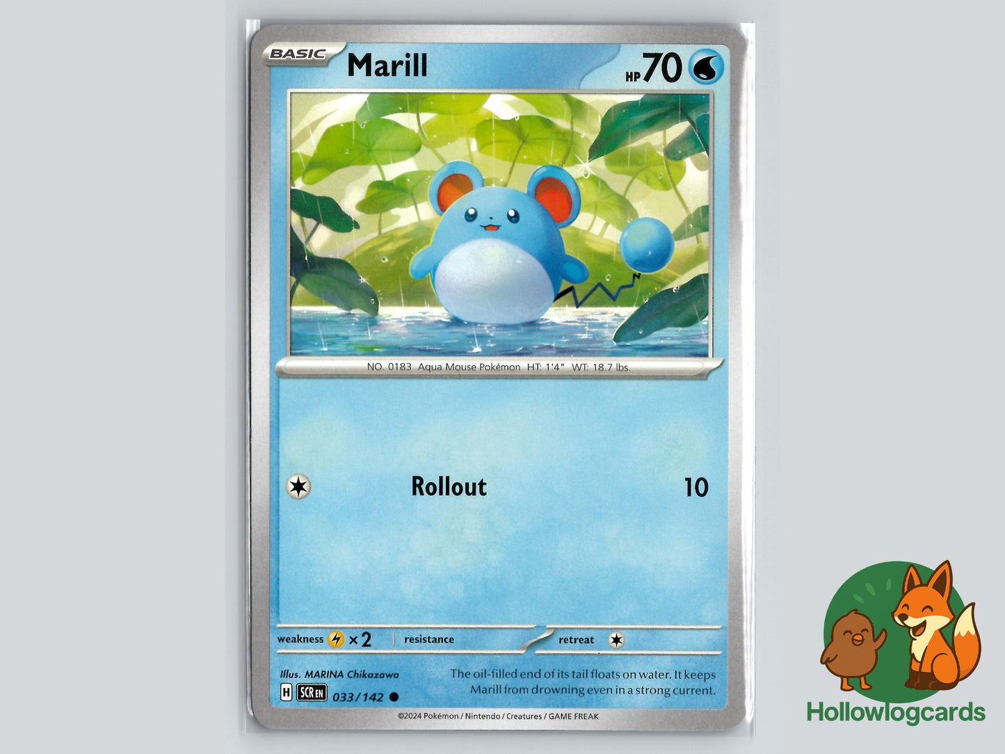 Marill (33/142) - Stellar Crown Pokémon Card