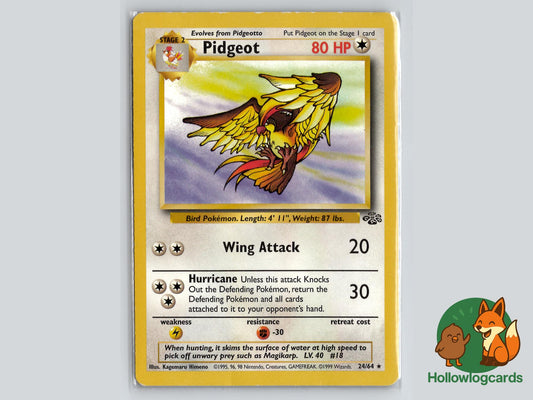 Pidgeot (24/64) - Jungle Pokémon Card