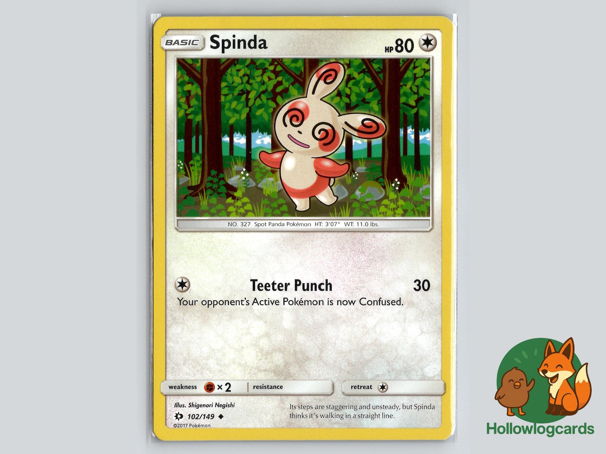 Spinda (102/149) - Sun & Moon Pokémon Card
