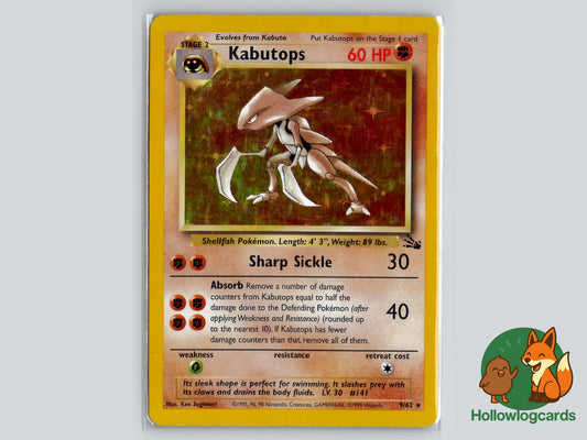 Kabutops (9/62) - Fossil Pokémon Card