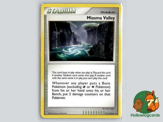 Miasma Valley (111/127) - Platinum Pokémon Card