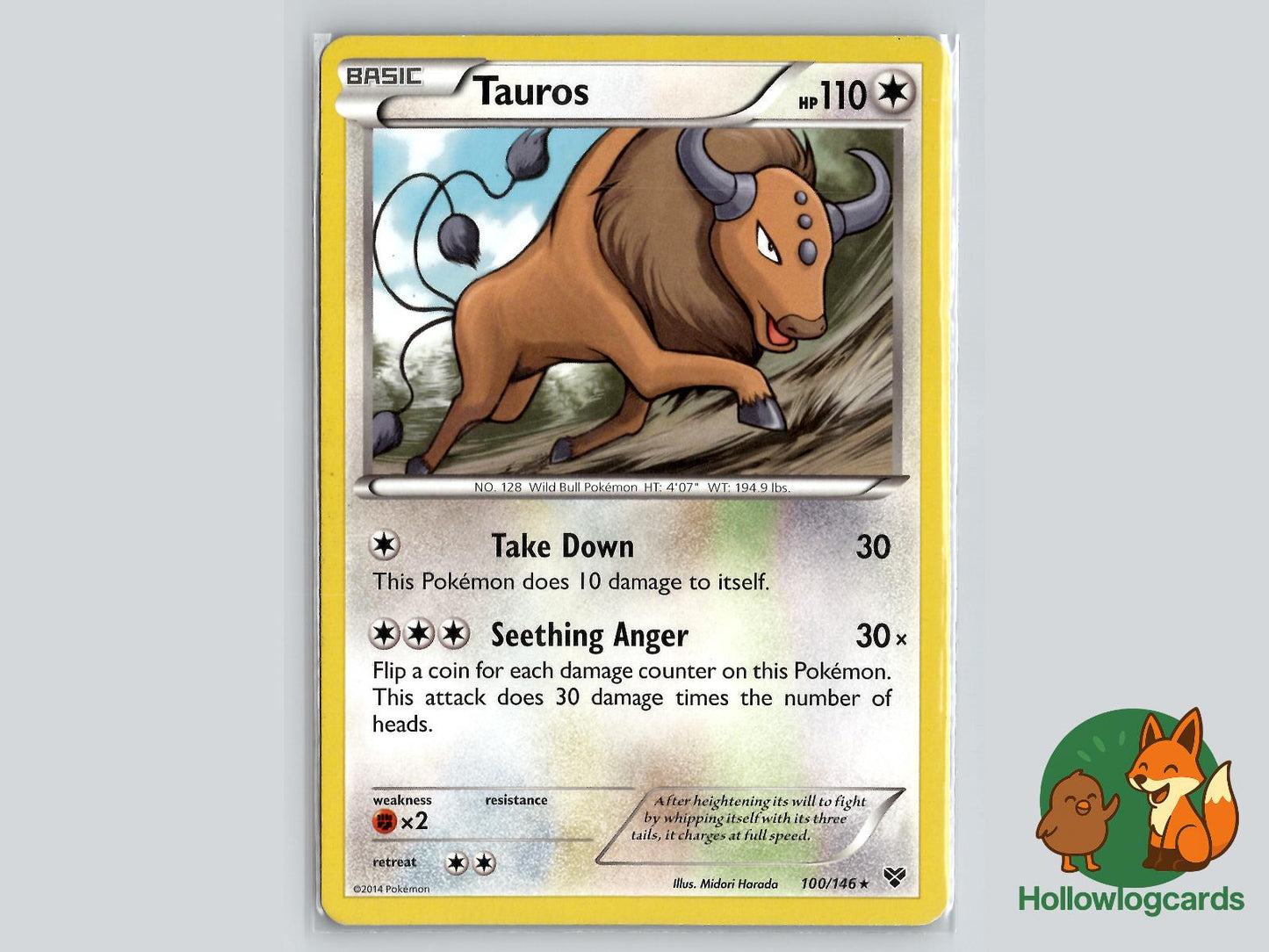 Tauros (100/146) - XY Pokémon Card