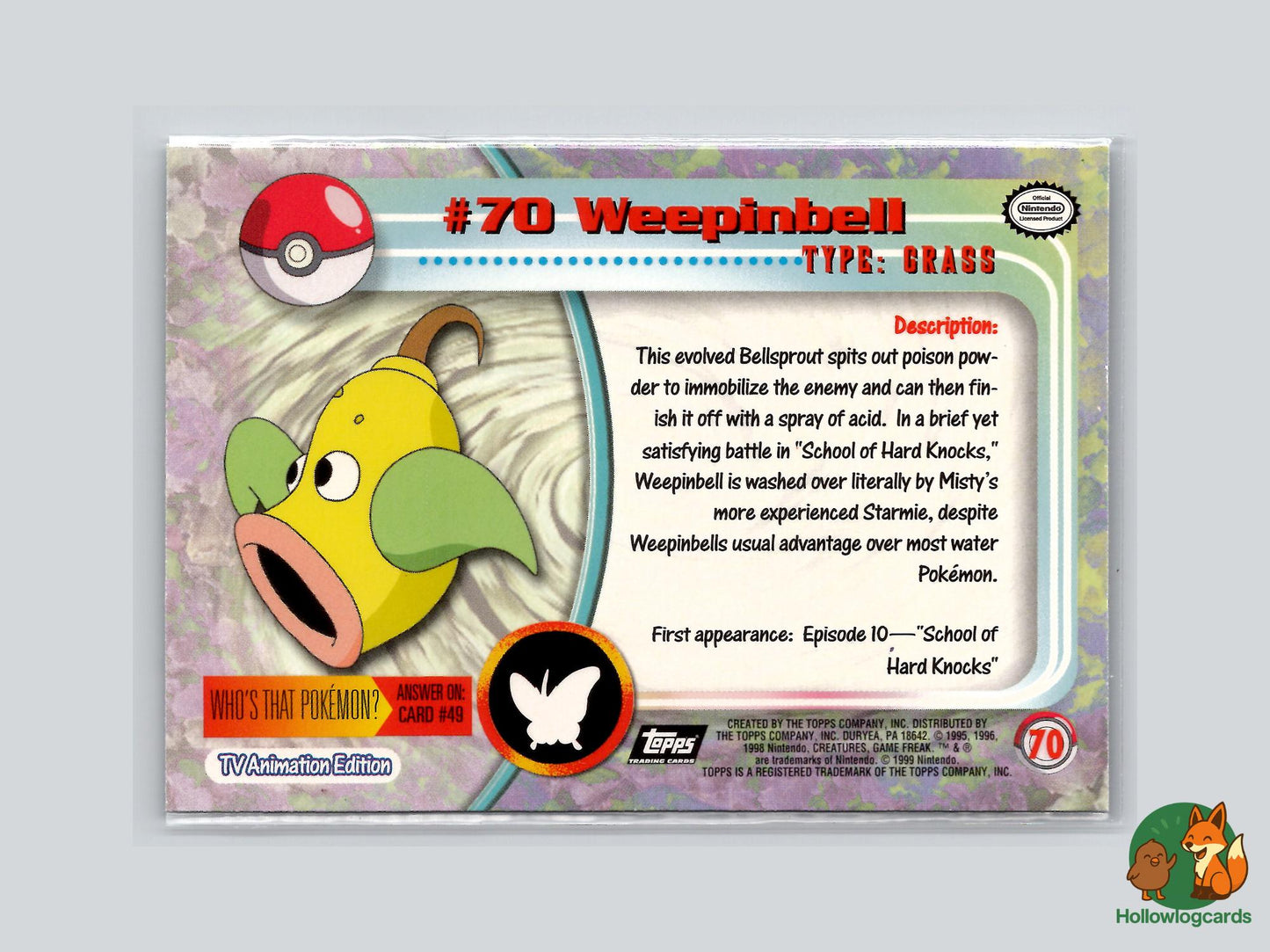 Weepinbell (#70) Chrome Foil - Topps Trading Cards Series 1