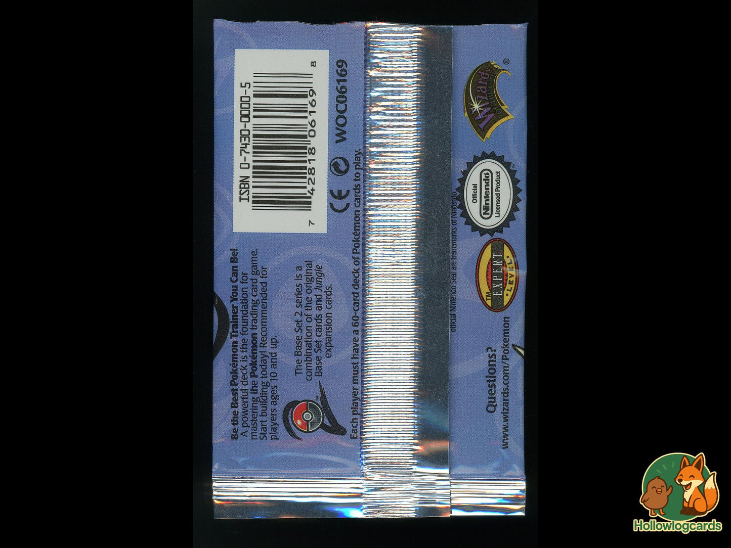 Base Set 2 [Raichu] - Wrapper only top cut - Booster pack wrapper [For art or display] - no cards! - WOTC