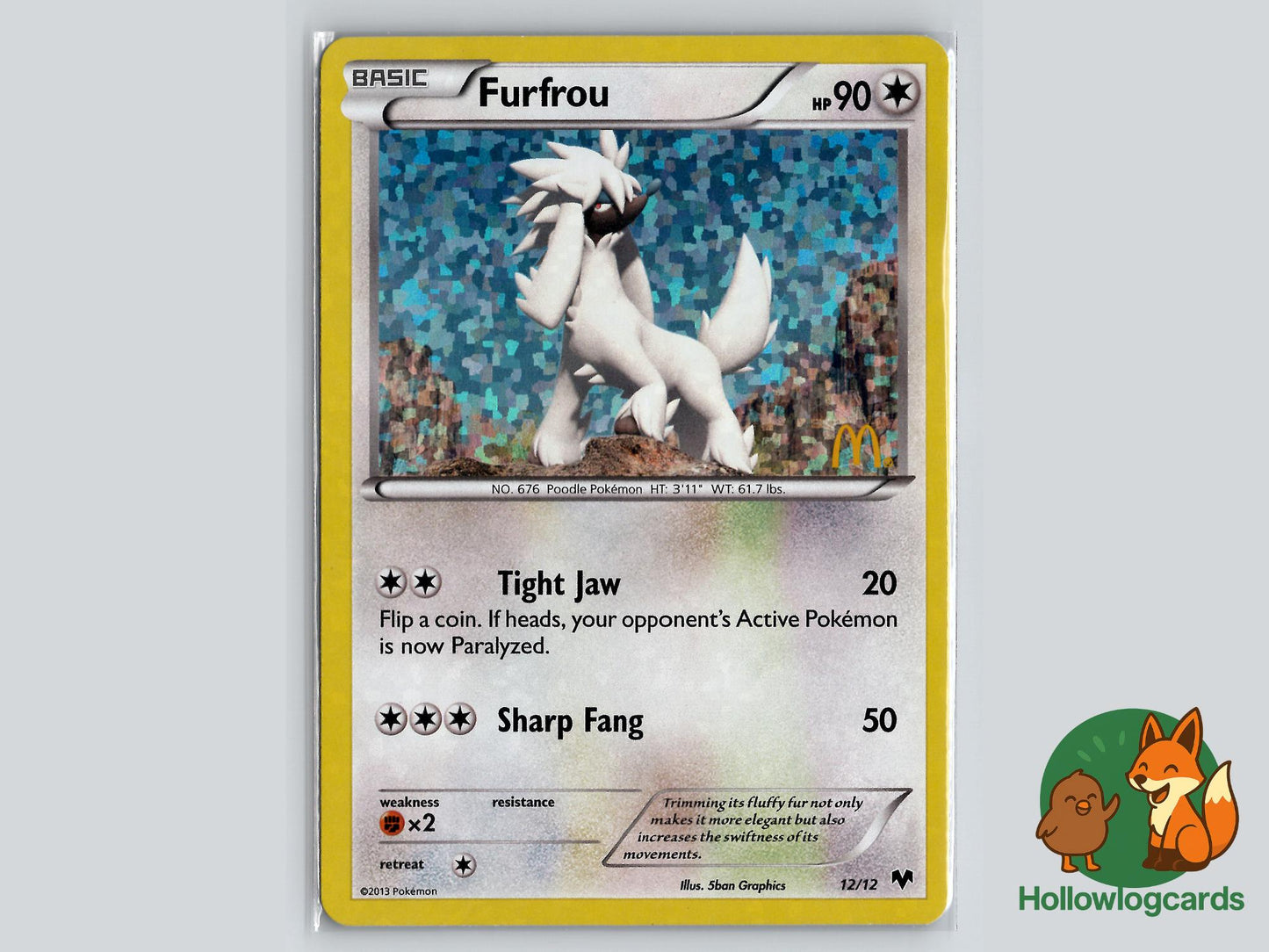 Furfrou (012/012) - McDonald's Promos 2014 Pokémon Card