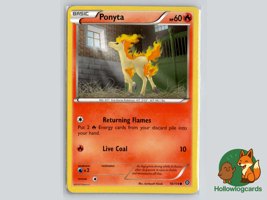 Ponyta (16/114) - Steam Siege Pokémon Card