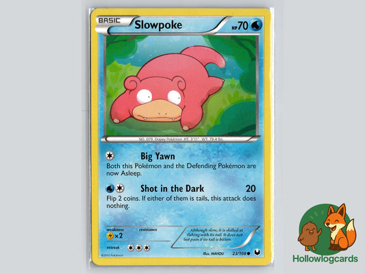 Slowpoke (23/108) - Dark Explorers Pokémon Card