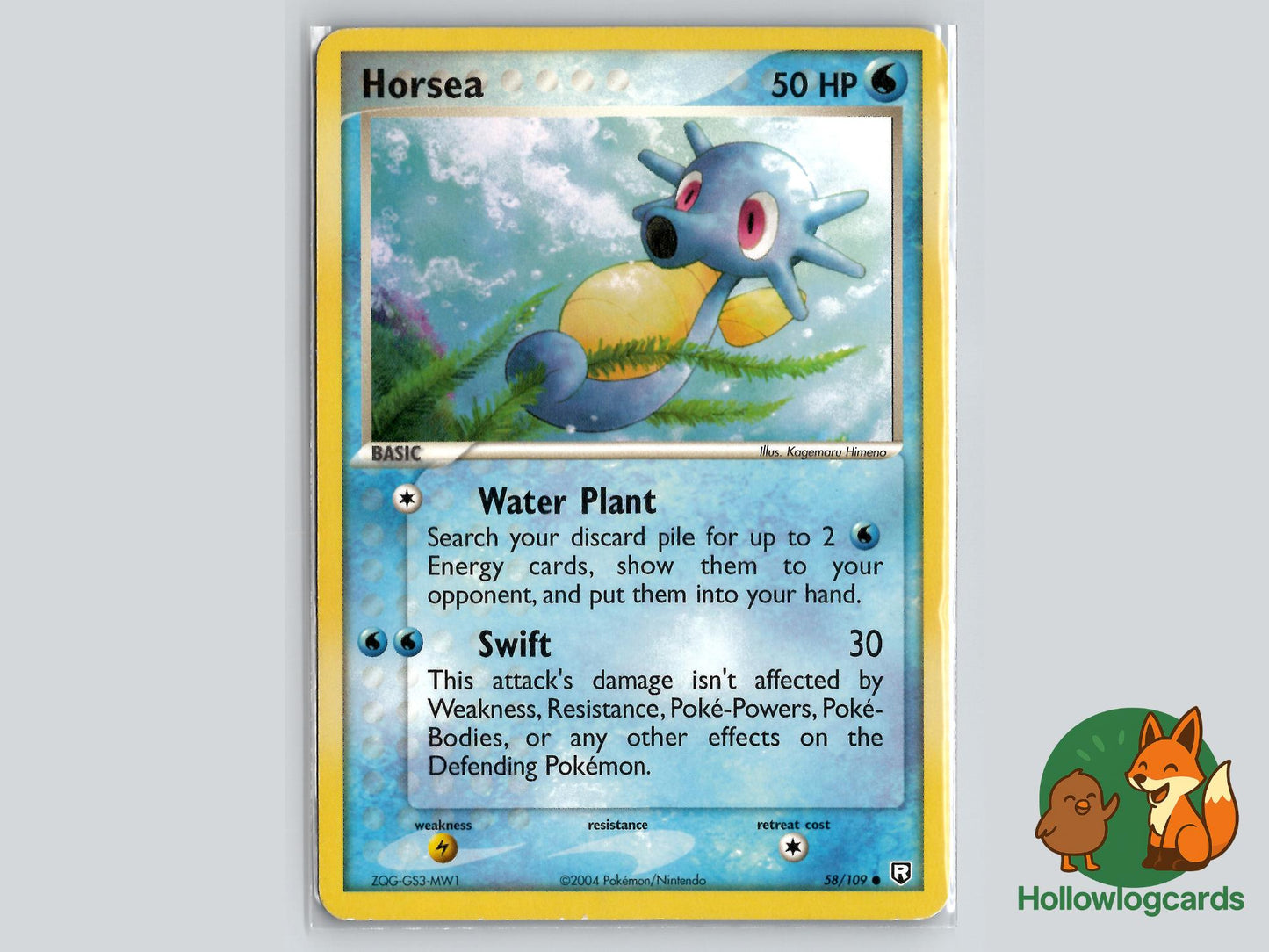 Horsea (58/109) - Team Rocket Returns Pokémon Card