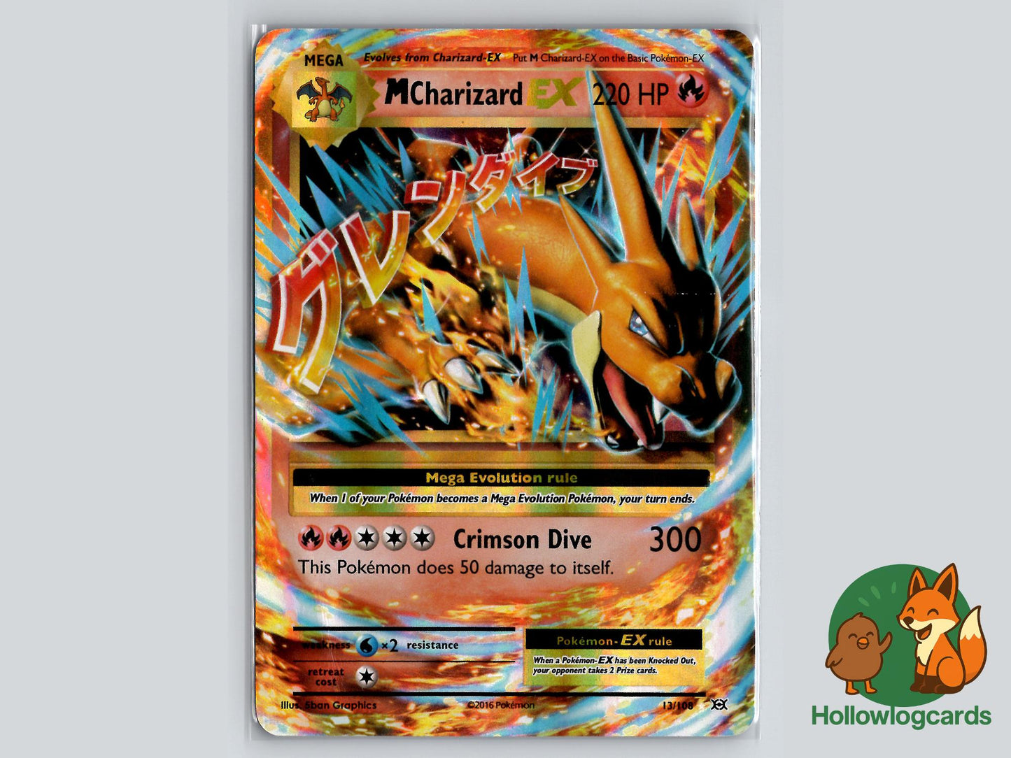 M Charizard EX (13/108) - Evolutions Pokémon Card