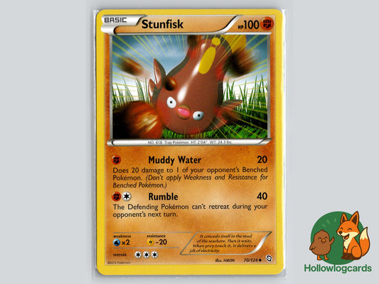 Stunfisk (70/124) - Dragons Exalted Pokémon Card