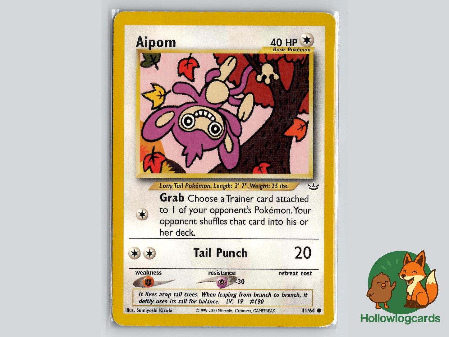 Aipom (41/64) - Neo Revelation Pokémon Card