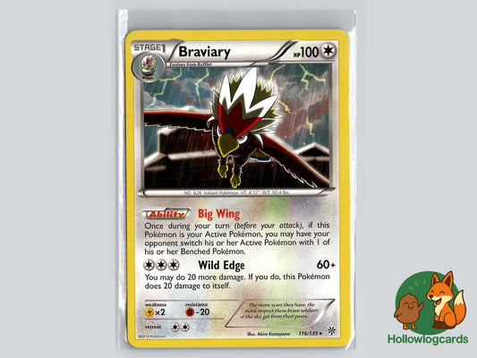 Braviary (116/135) - Plasma Storm Pokémon Card