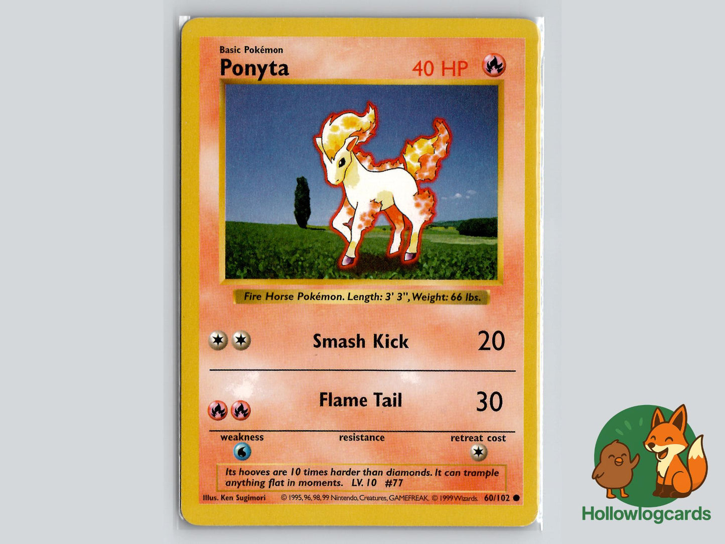 Ponyta (60/102) - Base Pokémon Card