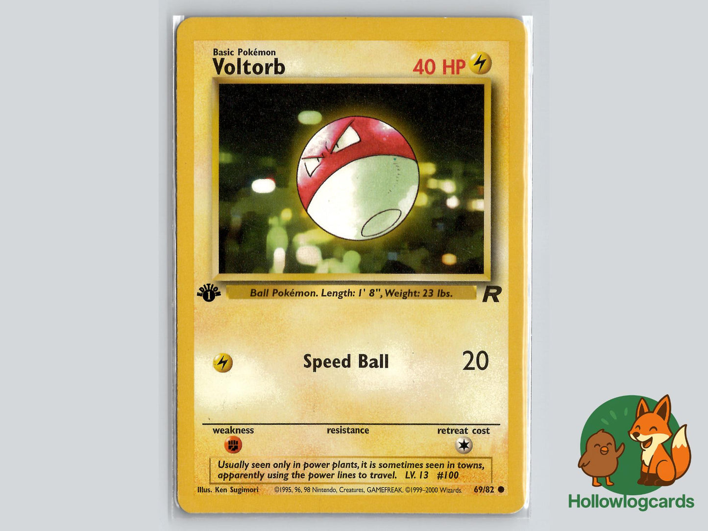 1st Edition Voltorb (69/82) - Team Rocket Pokémon Card