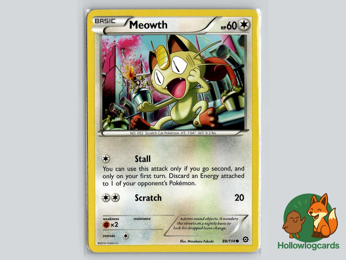 Meowth (88/114) - Steam Siege Pokémon Card