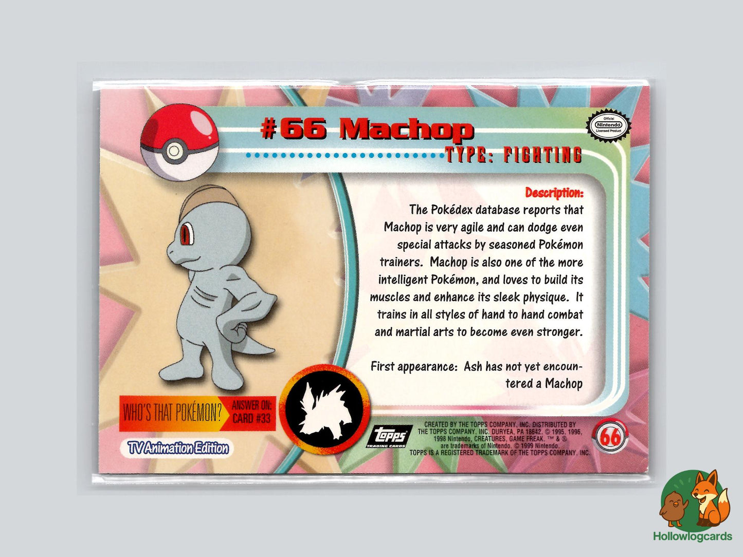Machop (#66) Chrome Foil - Topps Chrome Trading Cards Series 1