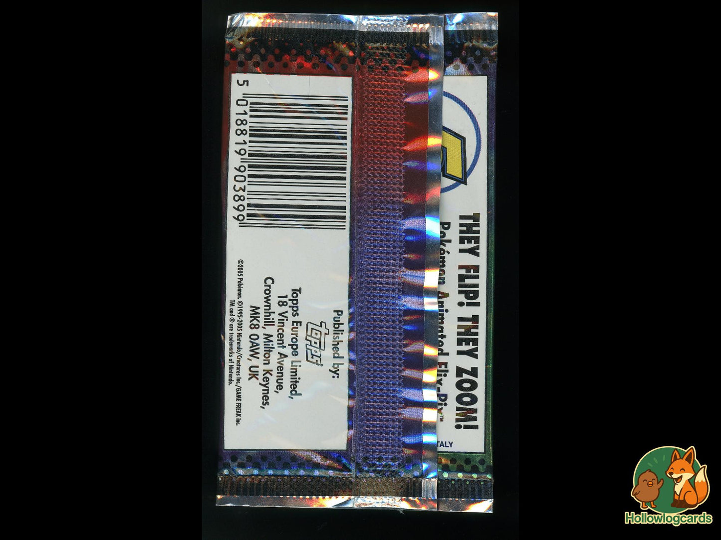 Merlin Flix [Blaziken] - Wrapper only - Booster pack wrapper [For art or display] - no cards!