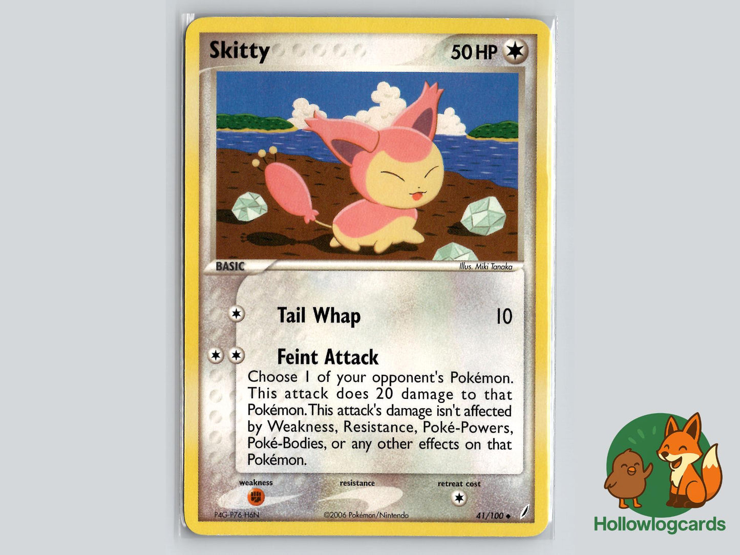 Skitty (41/100) - Crystal Guardians Pokémon Card