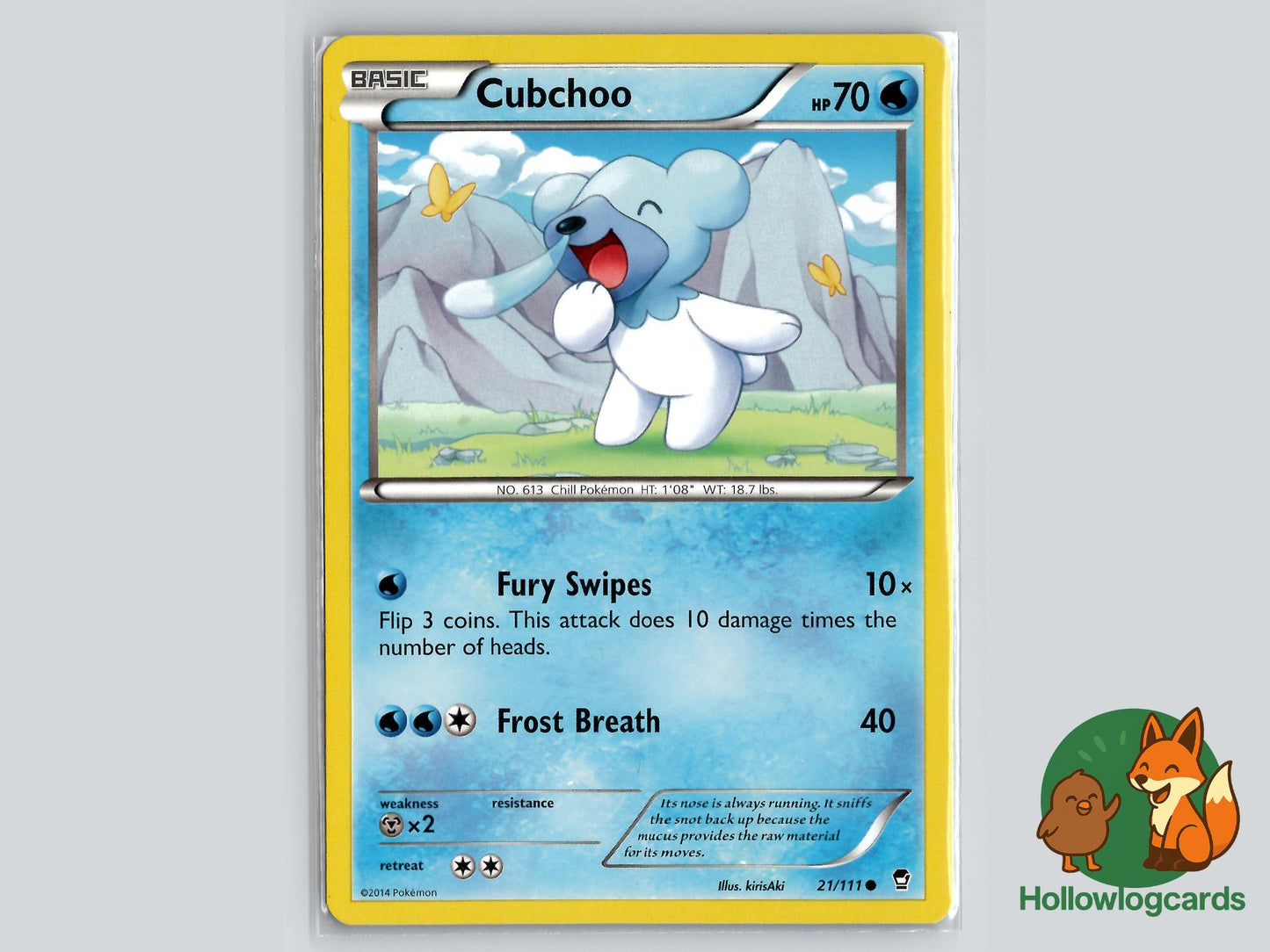 Cubchoo (21/111) - Furious Fists Pokémon Card