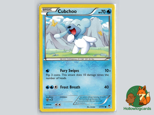 Cubchoo (21/111) - Furious Fists Pokémon Card