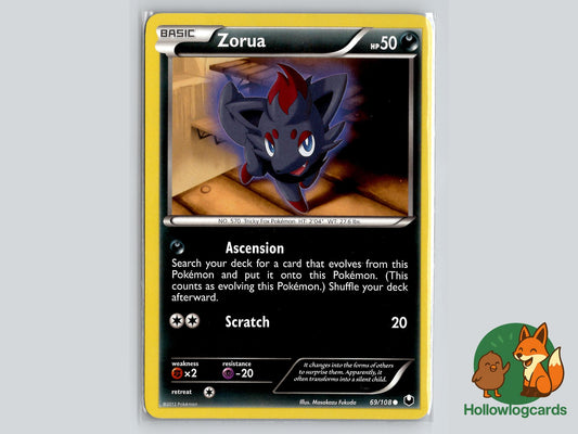 Zorua (69/108) - Dark Explorers Pokémon Card