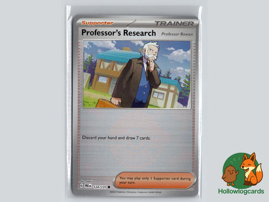 Professor's Research [Professor Rowan] (124/131) - Prismatic Evolutions Pokémon Card