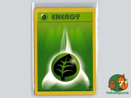 Grass Energy (129/132) - Gym Challenge Pokémon Card