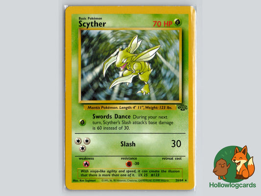 Scyther (26/64) - Jungle Pokémon Card