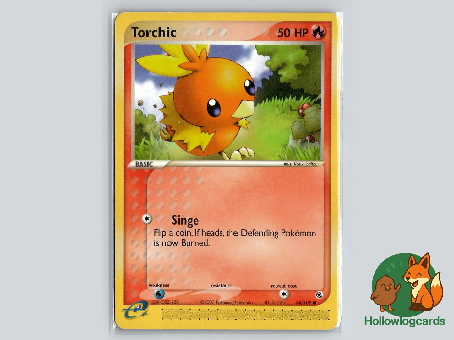 Torchic ( 74/109 ) - Ruby & Sapphire - Near Mint