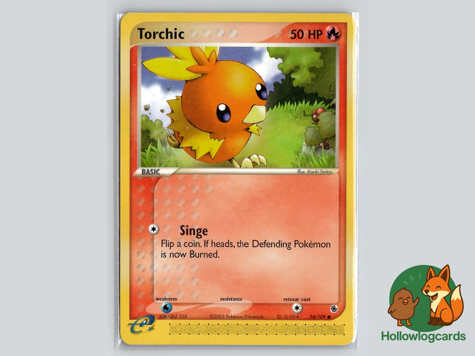 Torchic ( 74/109 ) - Ruby & Sapphire - Near Mint