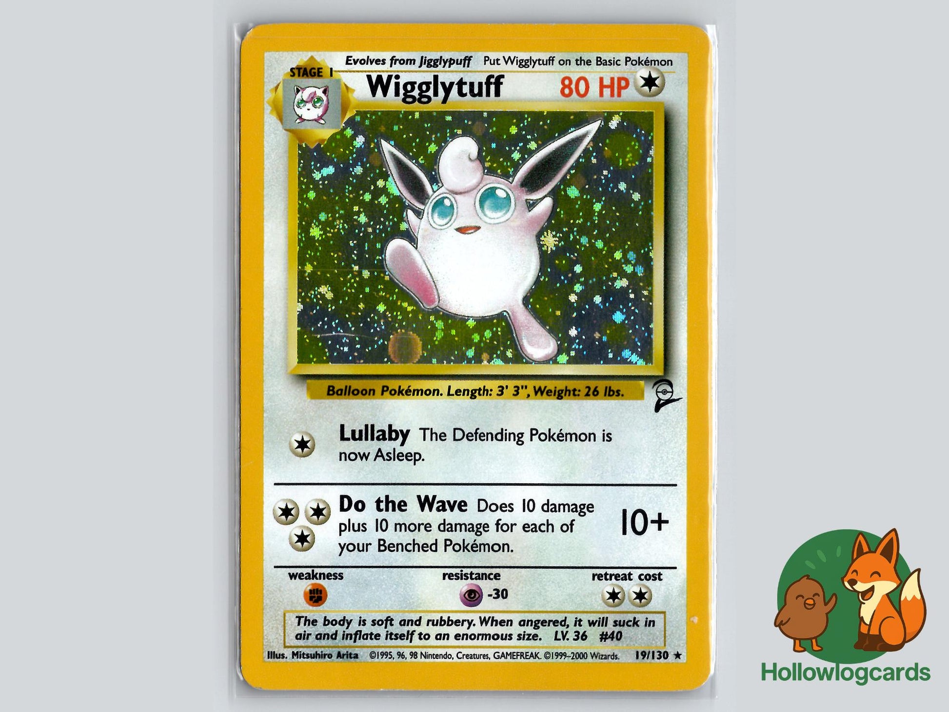 Wigglytuff (19/130) - Base Set 2 Pokémon Card