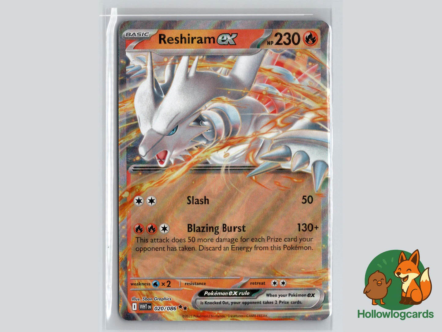 Reshiram ex (020/086) - White Flare Pokémon Card