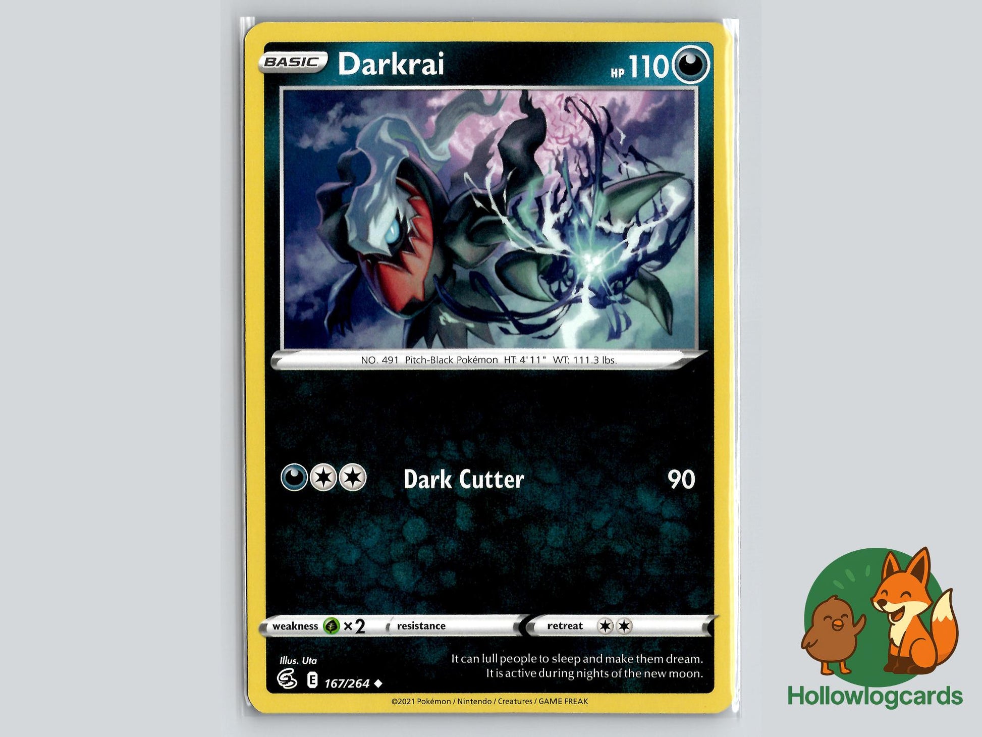 Darkrai (167/264) - Fusion Strike Pokémon Card