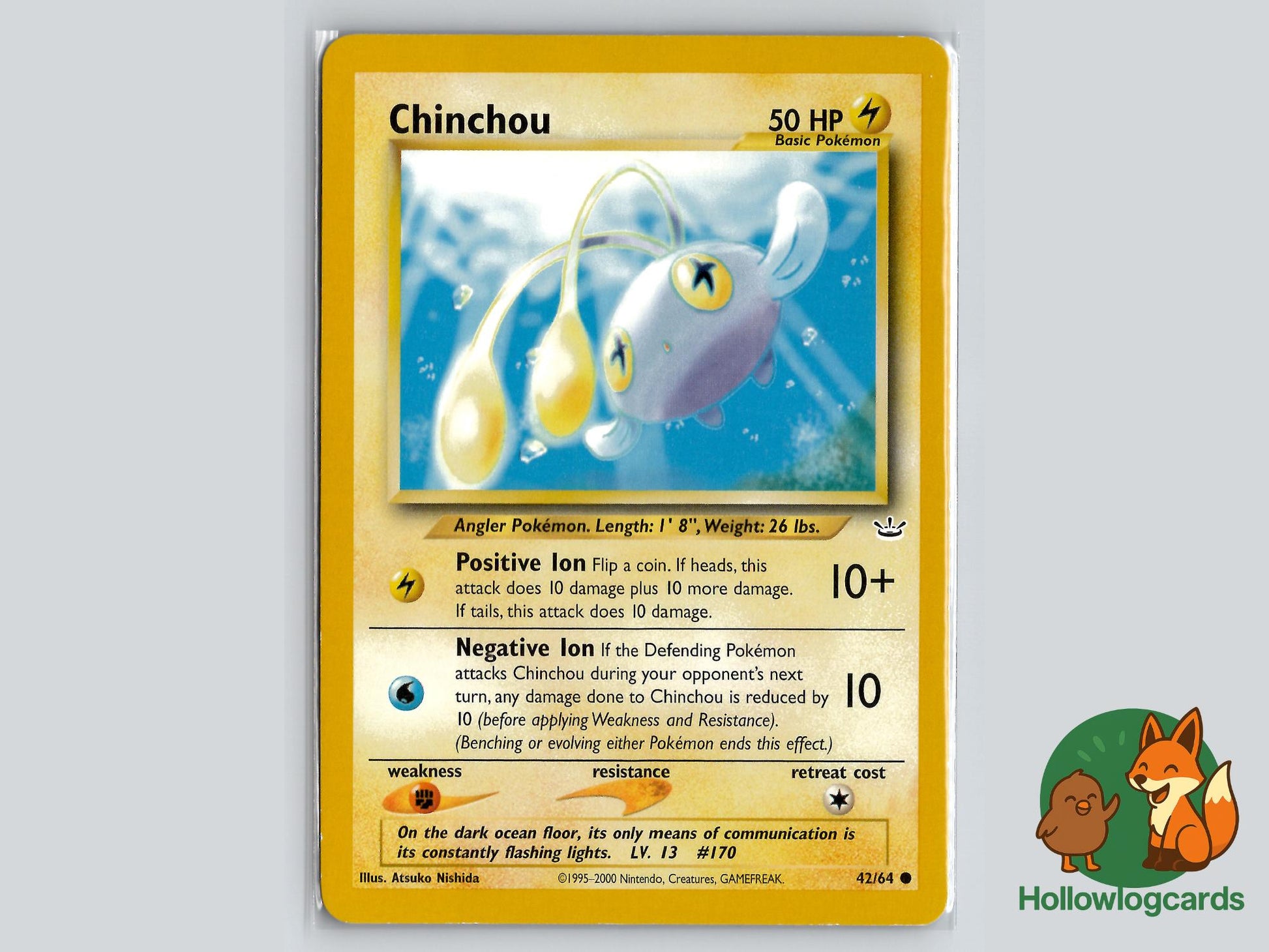Chinchou (42/64) - Neo Revelation Pokémon Card
