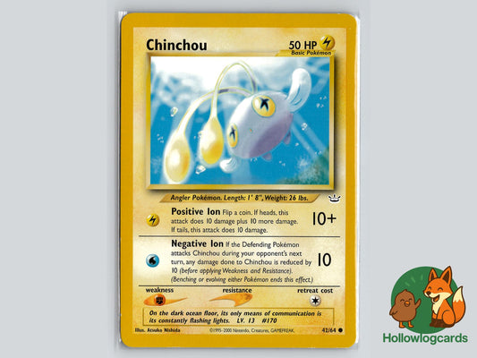 Chinchou (42/64) - Neo Revelation Pokémon Card