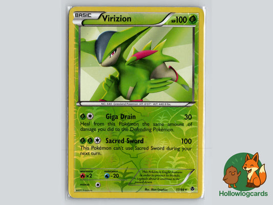 Virizion (17/98) - Emerging Powers Pokémon Card