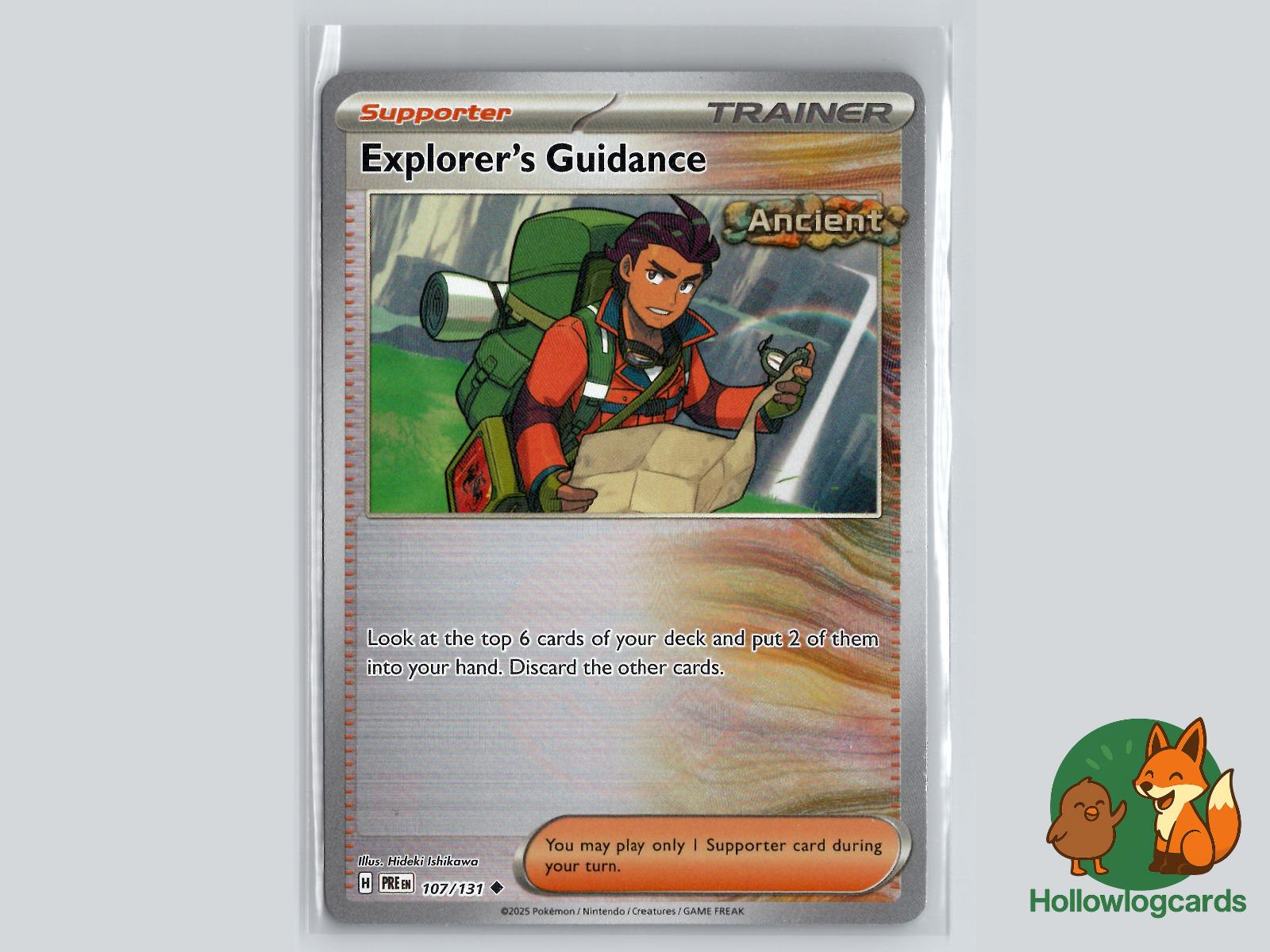 Explorer's Guidance (107/131) - Prismatic Evolutions Pokémon Card