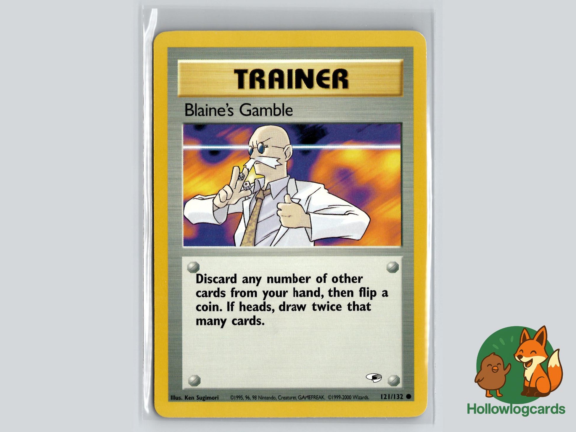 Blaine's Gamble (121/132) - Gym Heroes Pokémon Card