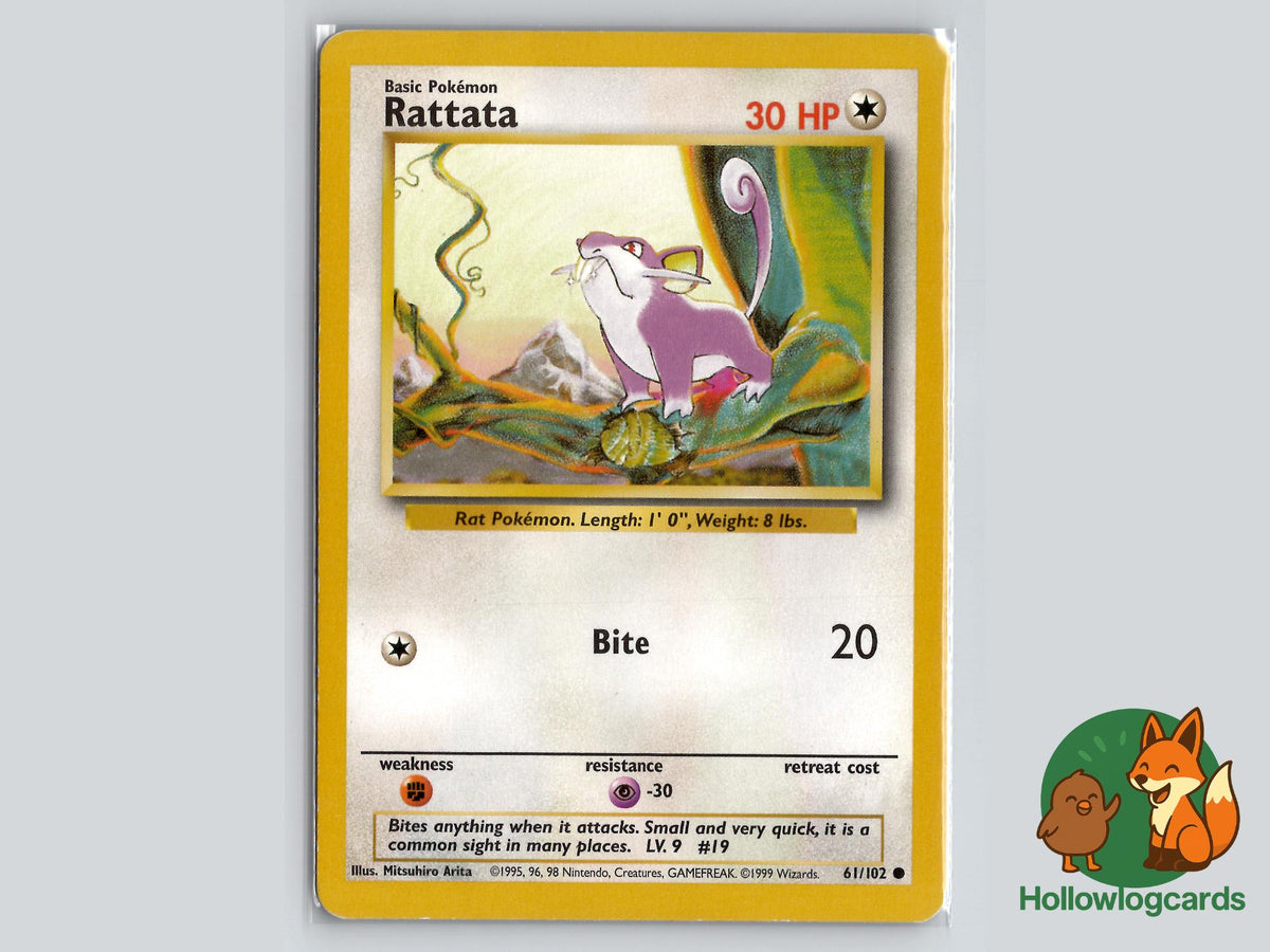 Rattata (61/102) - Base | Pokémon Card NZ – Hollowlogcards