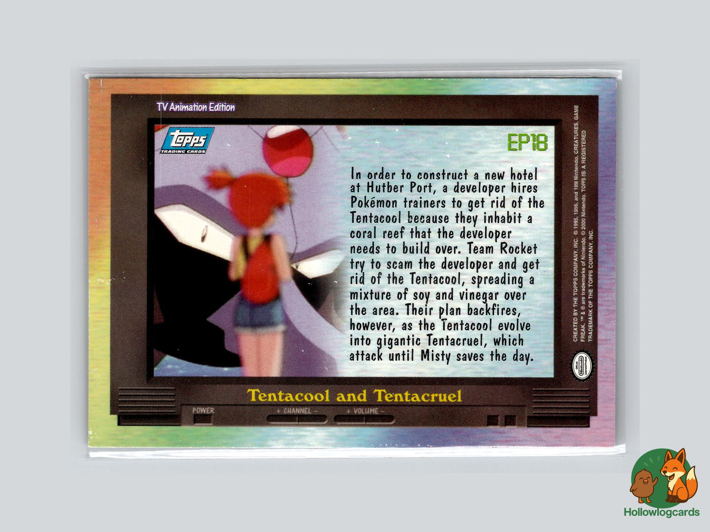 EP18 Tentacool and Tentacruel (#140) - Topps Trading Cards Series 2