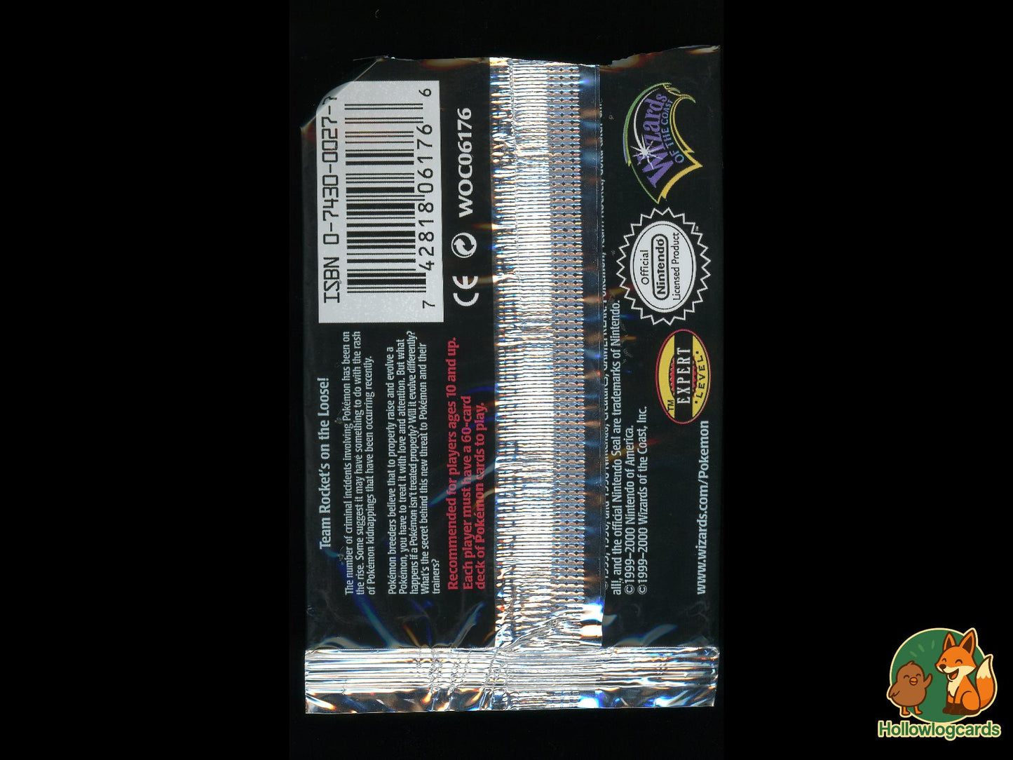 Rocket [Giovanni] - Wrapper only top cut - Booster pack wrapper [For art or display] - no cards!