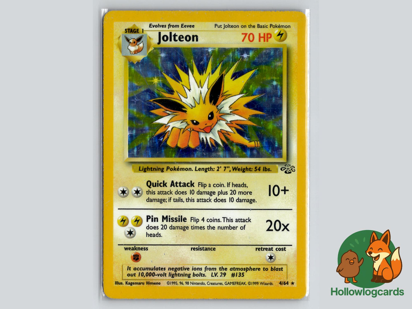 Jolteon (4/64) - Jungle Pokémon Card