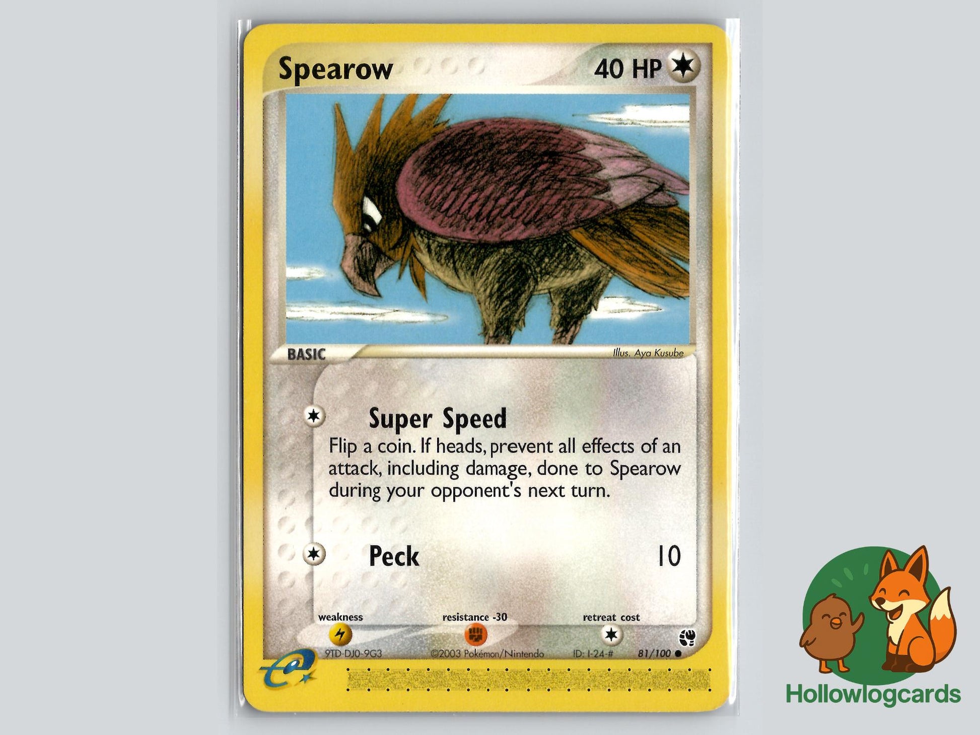 Spearow (81/100) - Sandstorm Pokémon Card