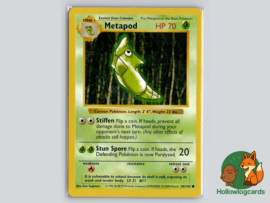 Metapod (54/102) - Base Pokémon Card
