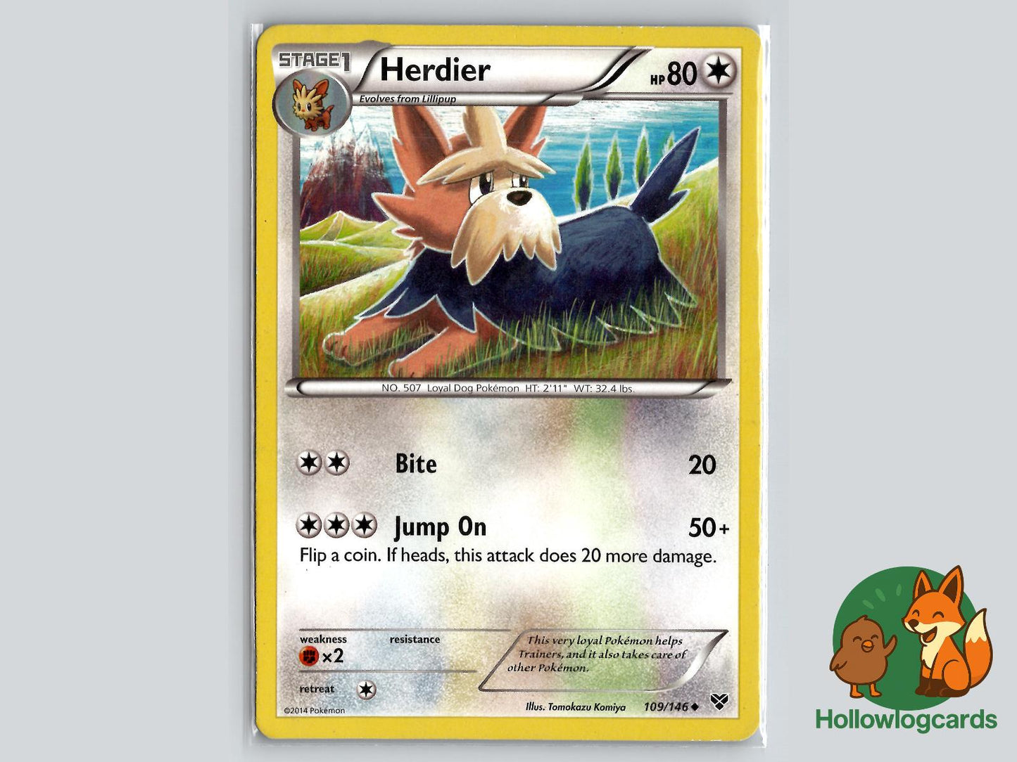 Herdier (109/146) - XY Pokémon Card