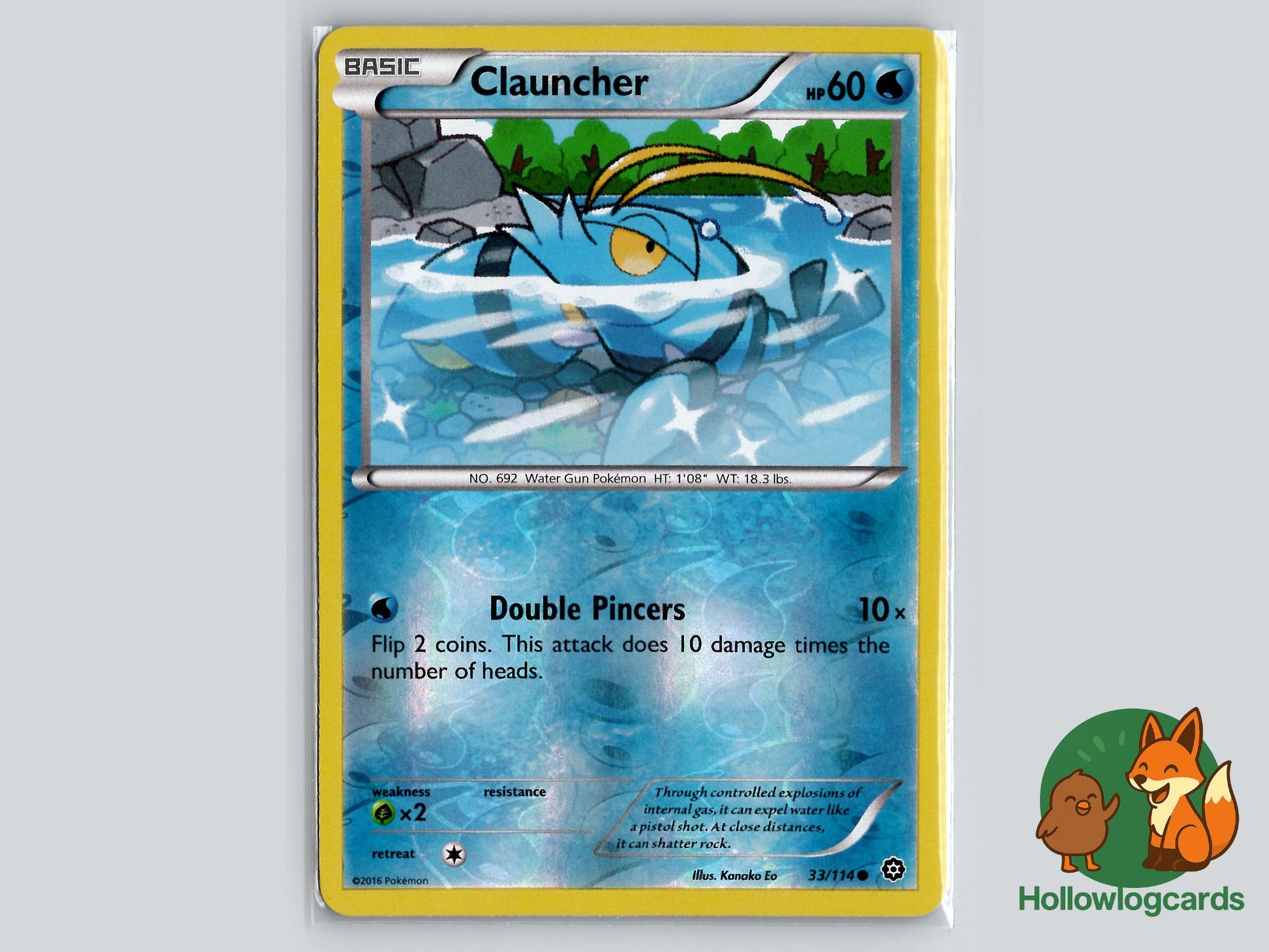 Clauncher (33/114) - Steam Siege Pokémon Card