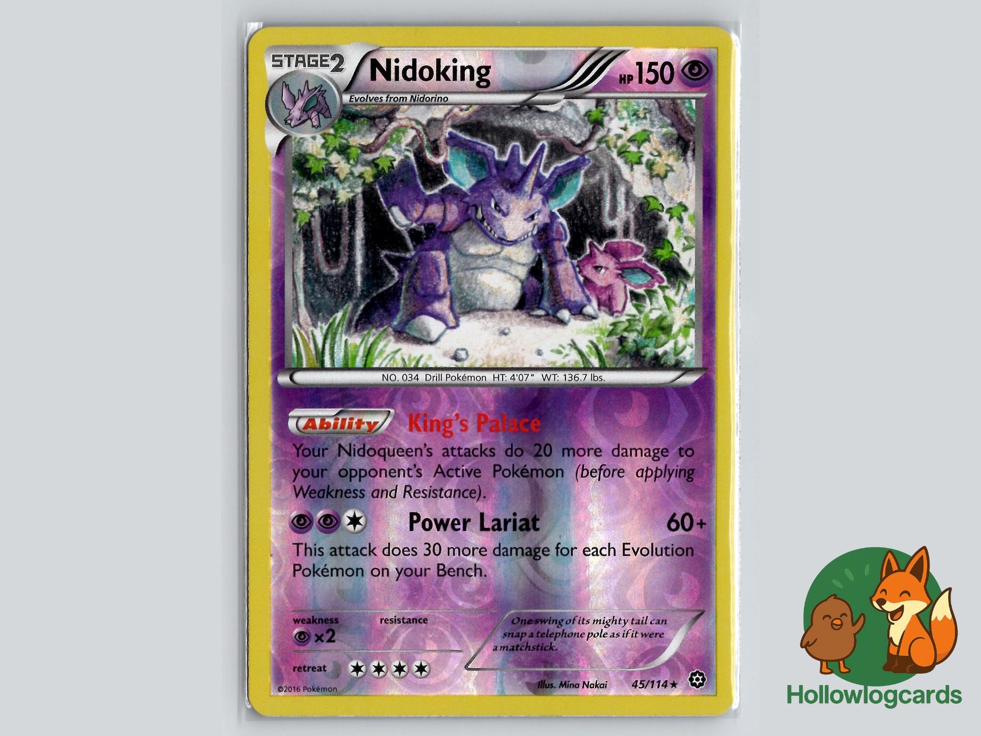 Nidoking (45/114) - Steam Siege Pokémon Card