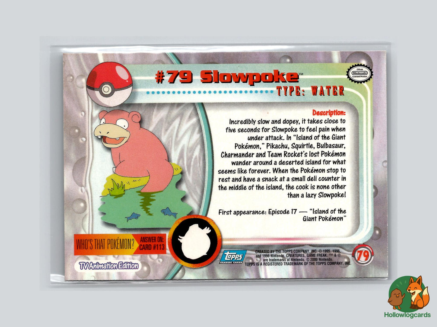 Slowpoke (#79) - Topps Trading Cards Series 2